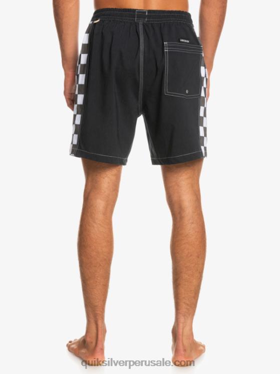 Quiksilver N8LNT1674 hombres negro Hempstretch arco original 17 voleas