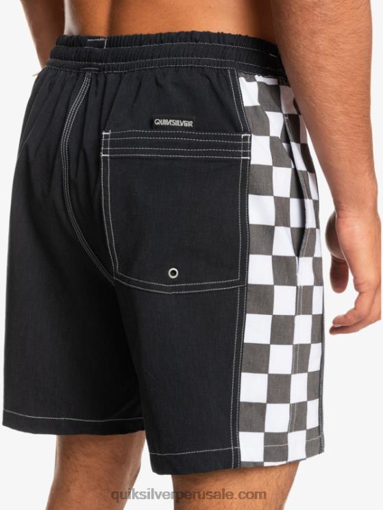 Quiksilver N8LNT1674 hombres negro Hempstretch arco original 17 voleas