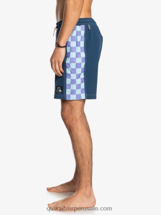 Quiksilver N8LNT1676 hombres insignias azules Hempstretch arco original 17 voleas