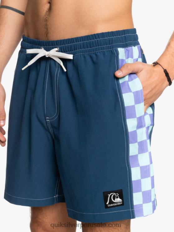 Quiksilver N8LNT1676 hombres insignias azules Hempstretch arco original 17 voleas
