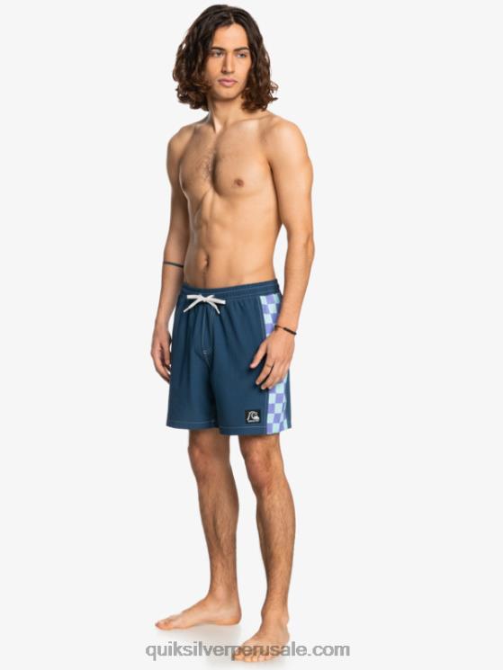 Quiksilver N8LNT1676 hombres insignias azules Hempstretch arco original 17 voleas