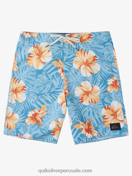 Quiksilver N8LNT1684 hombres puerto marítimo d floral shorts de playa diarios clásicos florales 20