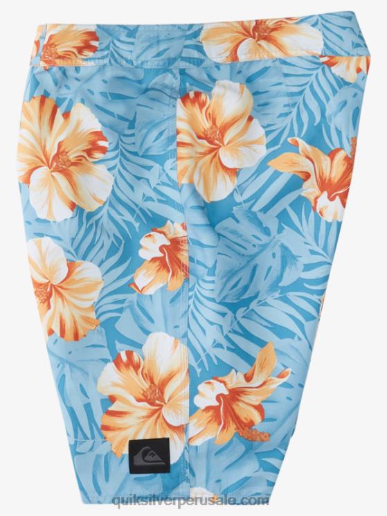 Quiksilver N8LNT1684 hombres puerto marítimo d floral shorts de playa diarios clásicos florales 20