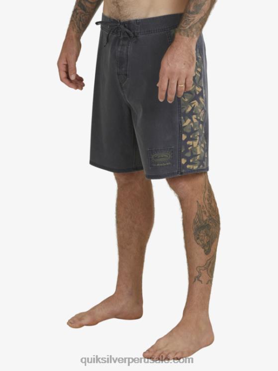 Quiksilver N8LNT1697 hombres negro shorts de playa surfsilk arch 18