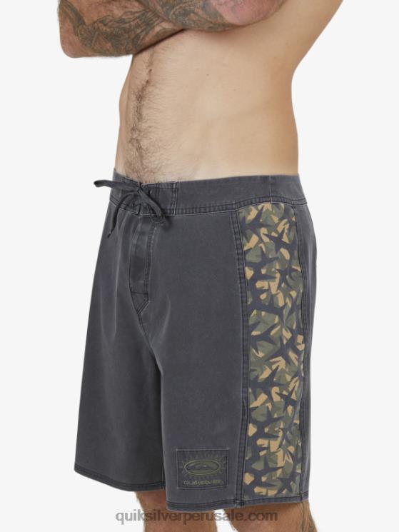 Quiksilver N8LNT1697 hombres negro shorts de playa surfsilk arch 18