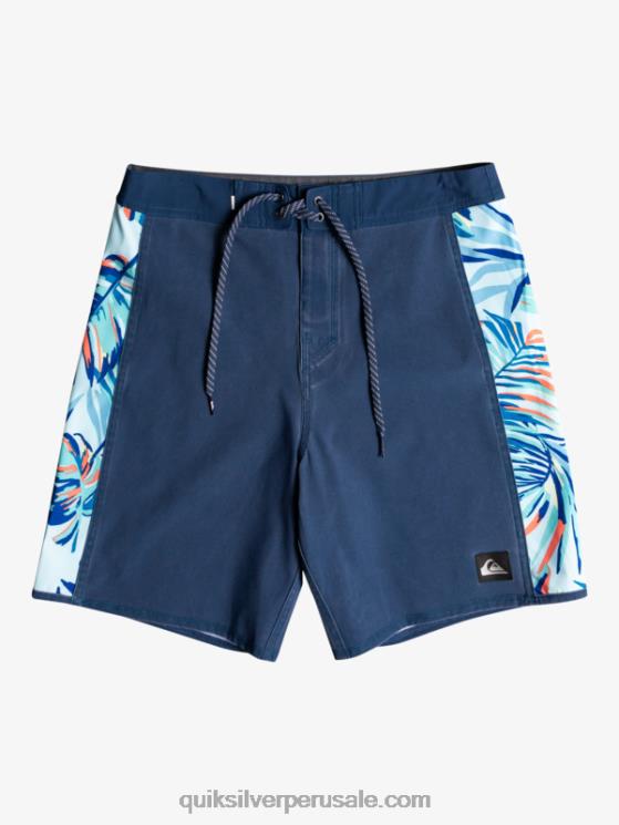 Quiksilver N8LNT1698 hombres insignias azules shorts de playa surfsilk arch 18