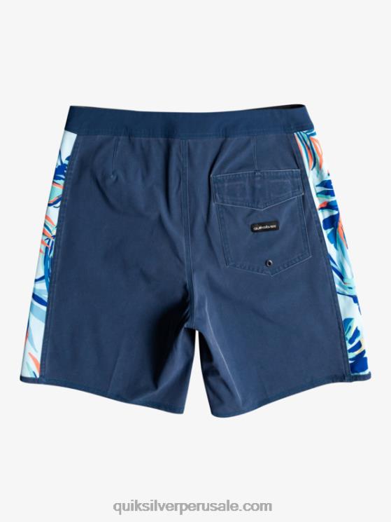 Quiksilver N8LNT1698 hombres insignias azules shorts de playa surfsilk arch 18