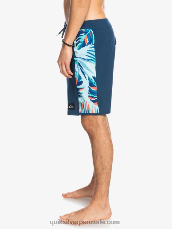 Quiksilver N8LNT1698 hombres insignias azules shorts de playa surfsilk arch 18