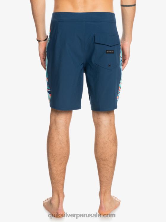 Quiksilver N8LNT1698 hombres insignias azules shorts de playa surfsilk arch 18