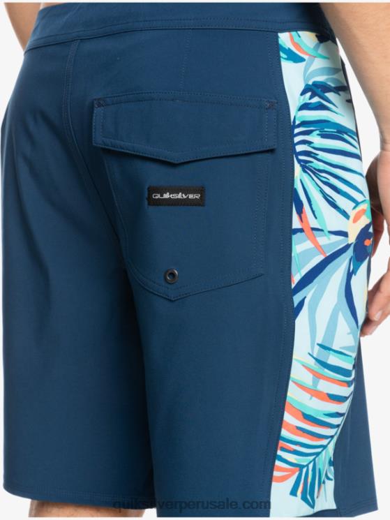 Quiksilver N8LNT1698 hombres insignias azules shorts de playa surfsilk arch 18