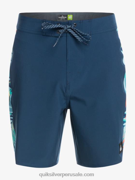 Quiksilver N8LNT1698 hombres insignias azules shorts de playa surfsilk arch 18