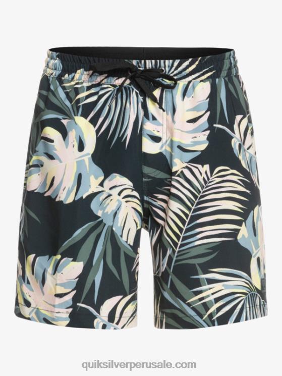 Quiksilver N8LNT1705 hombres negro ocean mix 17 voleas