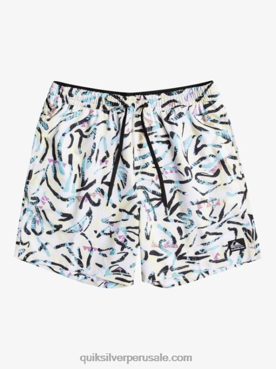 Quiksilver N8LNT1708 hombres blanco ocean mix 17 voleas