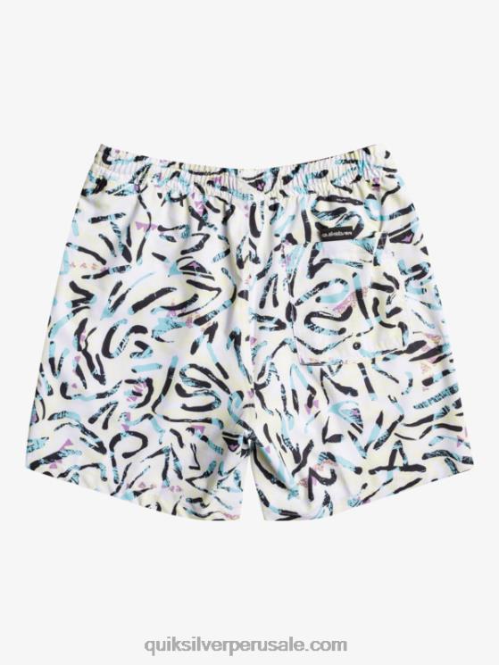 Quiksilver N8LNT1708 hombres blanco ocean mix 17 voleas