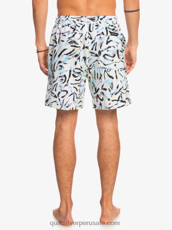 Quiksilver N8LNT1708 hombres blanco ocean mix 17 voleas