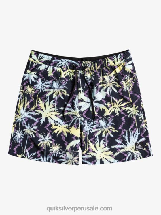 Quiksilver N8LNT1709 hombres negro ocean mix 17 voleas