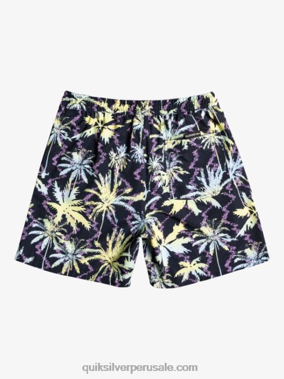 Quiksilver N8LNT1709 hombres negro ocean mix 17 voleas