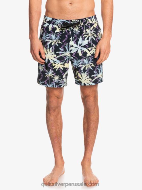 Quiksilver N8LNT1709 hombres negro ocean mix 17 voleas