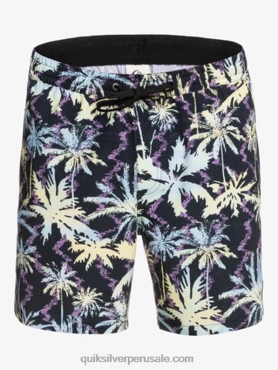 Quiksilver N8LNT1709 hombres negro ocean mix 17 voleas