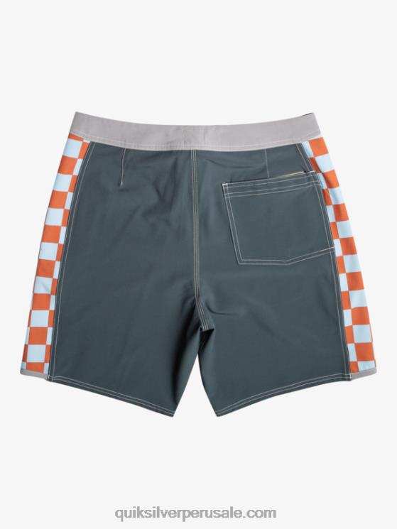Quiksilver N8LNT172 hombres pizarra oscura shorts de playa arco 18 originales