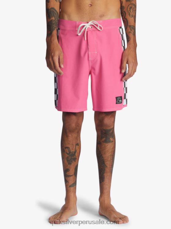 Quiksilver N8LNT1732 hombres Rosa impactante shorts de playa arco 18 originales