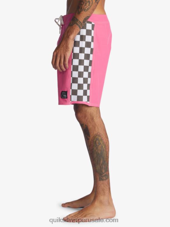 Quiksilver N8LNT1732 hombres Rosa impactante shorts de playa arco 18 originales
