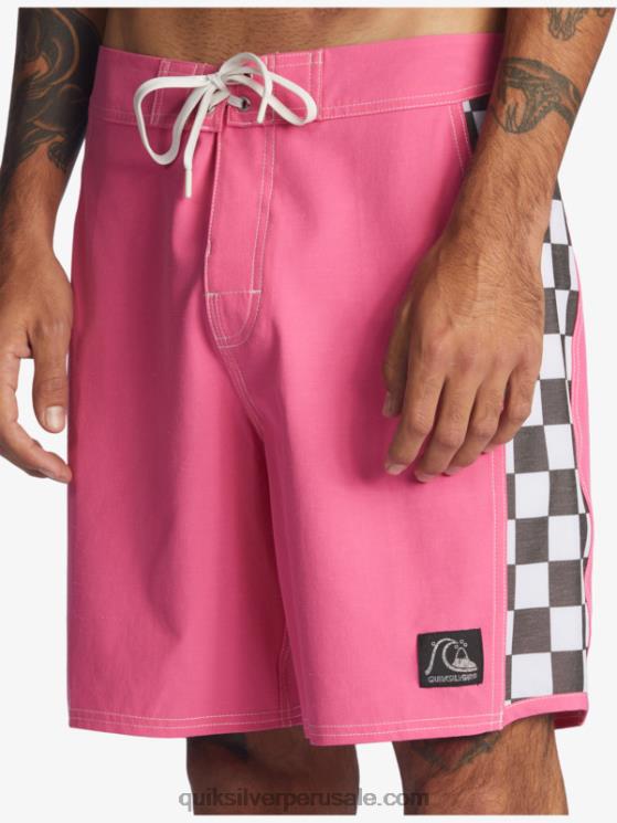 Quiksilver N8LNT1732 hombres Rosa impactante shorts de playa arco 18 originales