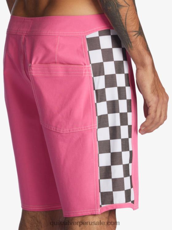 Quiksilver N8LNT1732 hombres Rosa impactante shorts de playa arco 18 originales