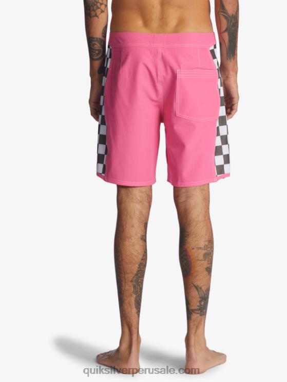 Quiksilver N8LNT1732 hombres Rosa impactante shorts de playa arco 18 originales