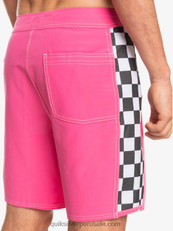 Quiksilver N8LNT1732 hombres Rosa impactante shorts de playa arco 18 originales