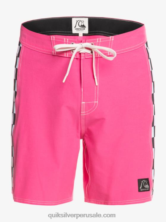 Quiksilver N8LNT1732 hombres Rosa impactante shorts de playa arco 18 originales
