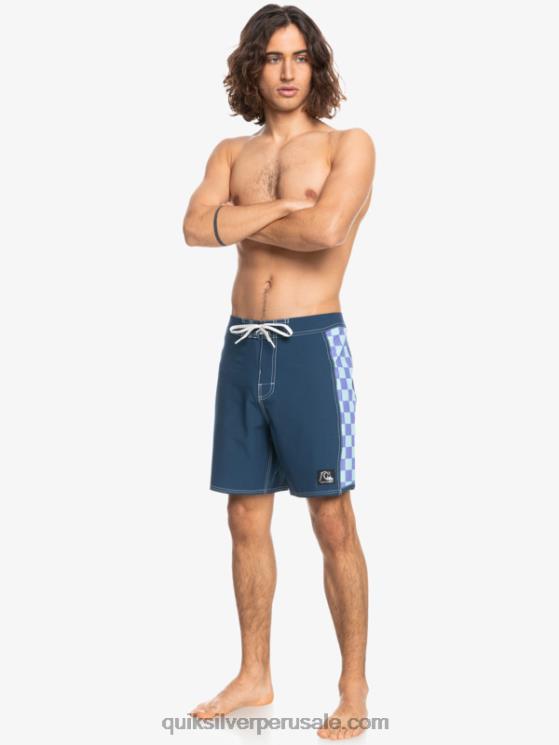 Quiksilver N8LNT1733 hombres insignias azules shorts de playa arco 18 originales
