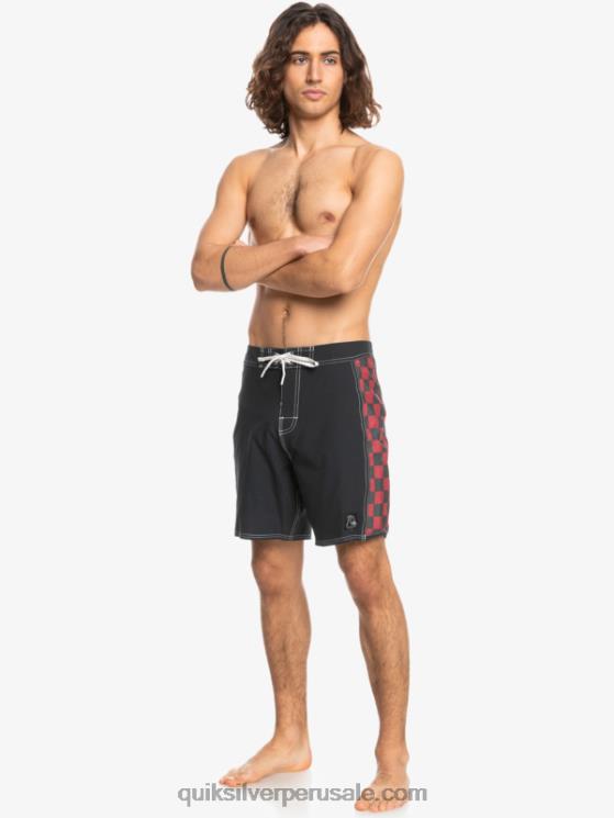 Quiksilver N8LNT1734 hombres vino rubí shorts de playa arco 18 originales