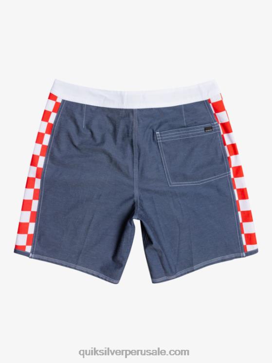 Quiksilver N8LNT1736 hombres chaqueta azul marino shorts de playa arco 18 originales