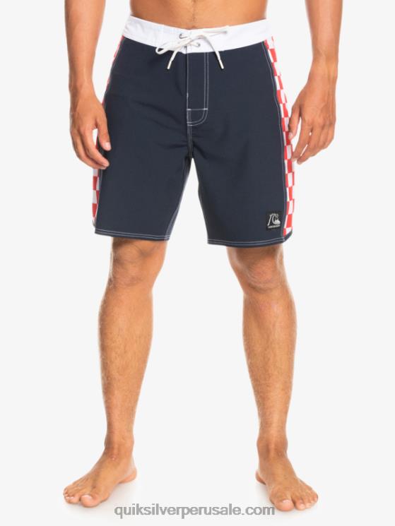 Quiksilver N8LNT1736 hombres chaqueta azul marino shorts de playa arco 18 originales