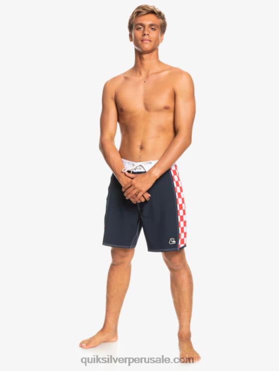 Quiksilver N8LNT1736 hombres chaqueta azul marino shorts de playa arco 18 originales