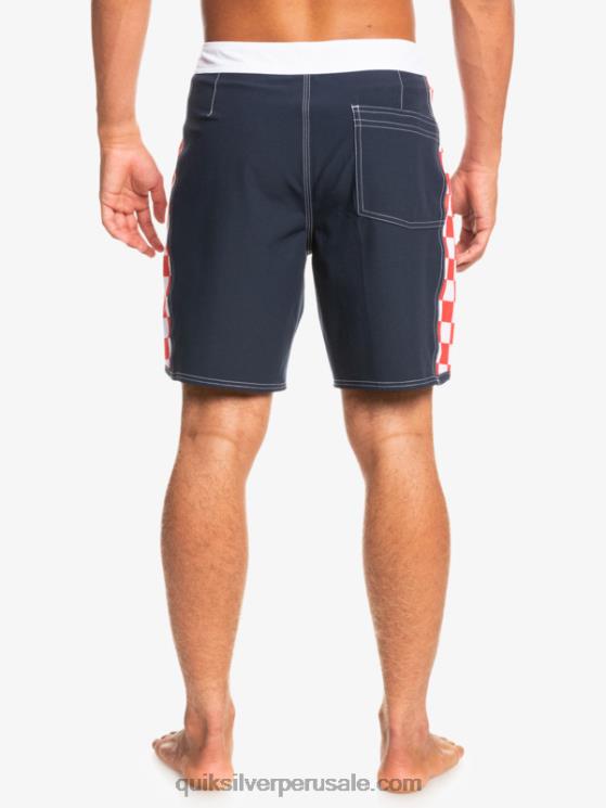 Quiksilver N8LNT1736 hombres chaqueta azul marino shorts de playa arco 18 originales