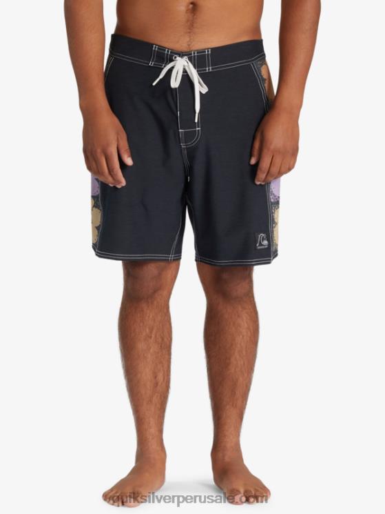 Quiksilver N8LNT1737 hombres negro shorts de playa arco 18 originales