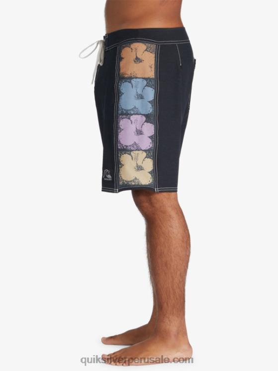 Quiksilver N8LNT1737 hombres negro shorts de playa arco 18 originales