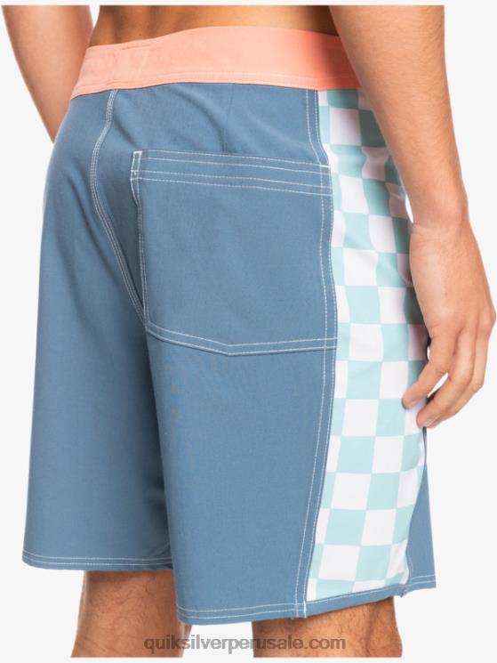 Quiksilver N8LNT1738 hombres capitanes azules shorts de playa arco 18 originales