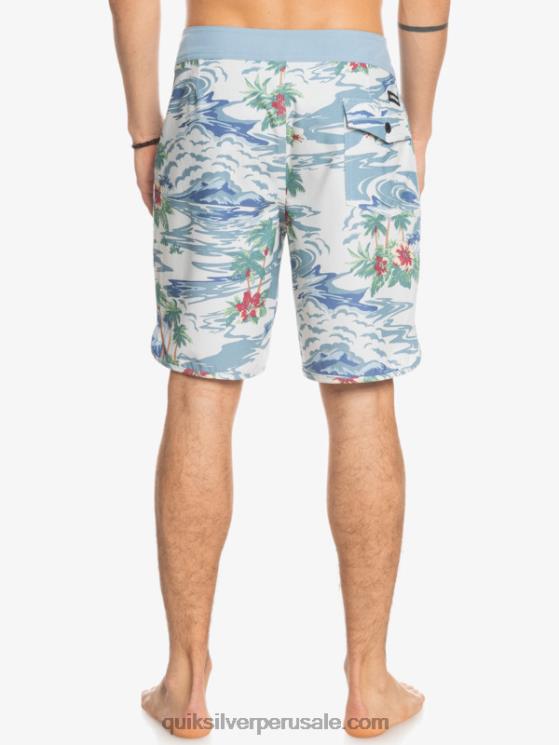 Quiksilver N8LNT1739 hombres abedul shorts de playa cáñamo elástico festoneado 19