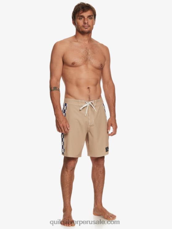 Quiksilver N8LNT173 hombres gris oliva shorts de playa arco 18 originales