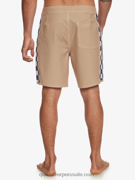 Quiksilver N8LNT173 hombres gris oliva shorts de playa arco 18 originales