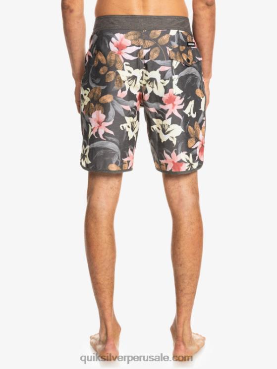 Quiksilver N8LNT1740 hombres pista shorts de playa cáñamo elástico festoneado 19