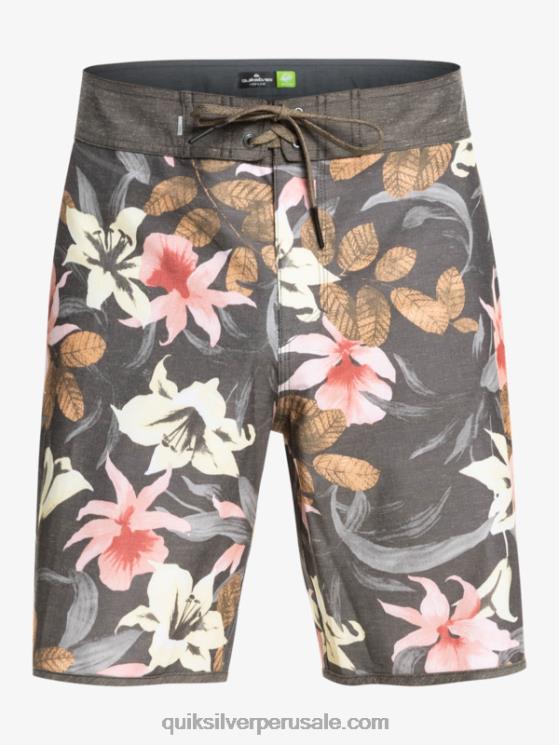 Quiksilver N8LNT1740 hombres pista shorts de playa cáñamo elástico festoneado 19