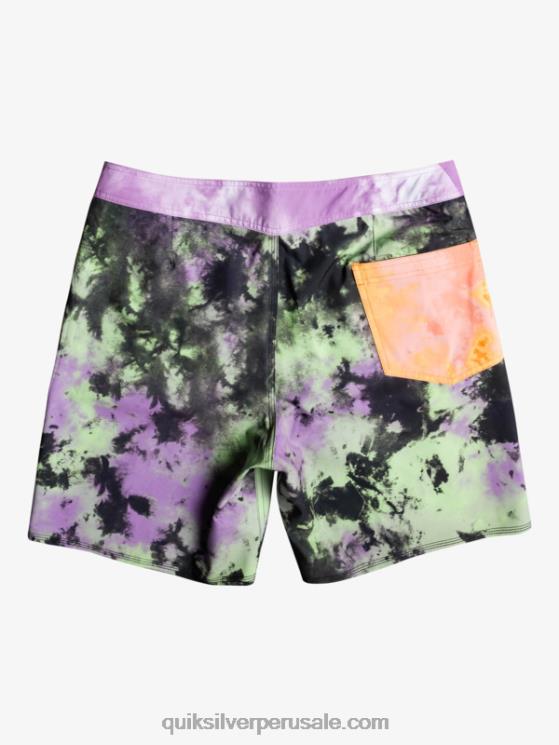 Quiksilver N8LNT1745 hombres cal de jade shorts de baño surfsilk acid wash 18
