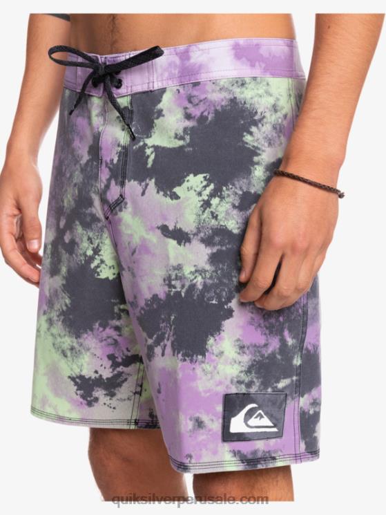 Quiksilver N8LNT1745 hombres cal de jade shorts de baño surfsilk acid wash 18