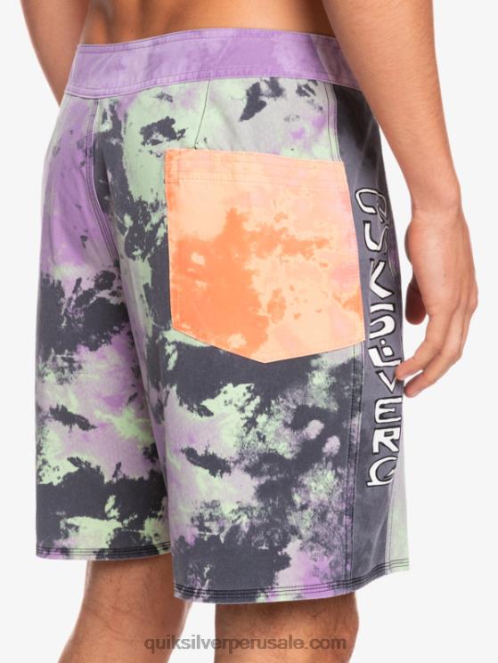 Quiksilver N8LNT1745 hombres cal de jade shorts de baño surfsilk acid wash 18