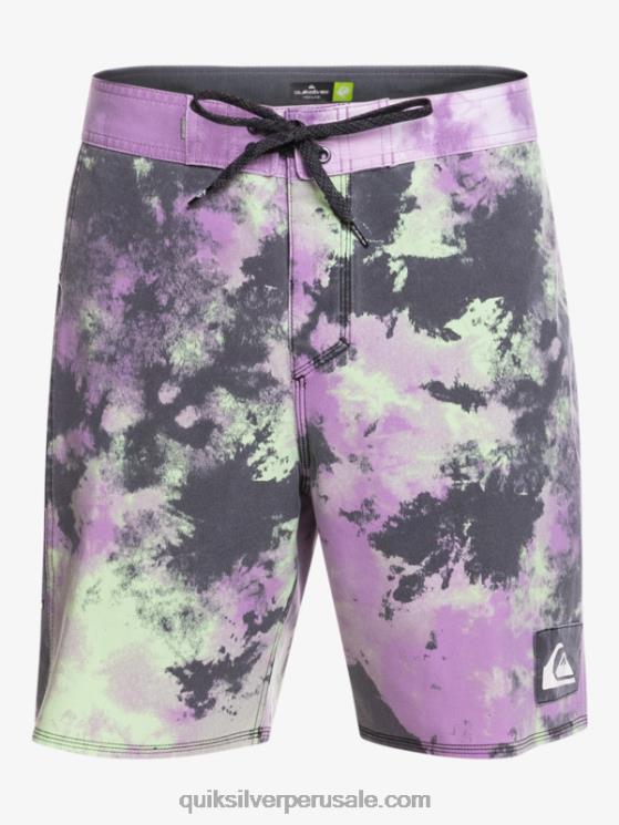 Quiksilver N8LNT1745 hombres cal de jade shorts de baño surfsilk acid wash 18