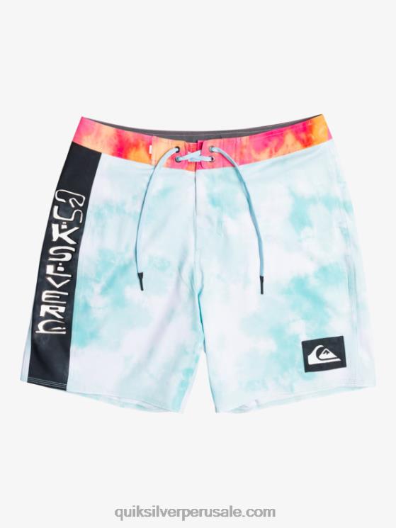 Quiksilver N8LNT1748 hombres Angel Azul shorts de baño surfsilk acid wash 18